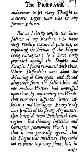 Excerpt of Medical Text by Richard Mead